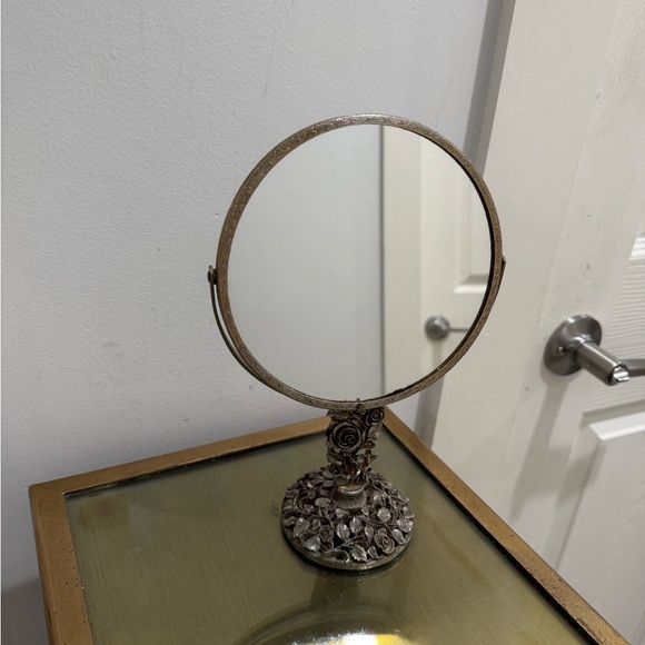 Matson Rose Floral Filigree Vanity Mirror Hollywood Regency Vintage - Picture 2 of 8